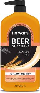 Haryar's Beer shampoo For Damaged hair For Damage Fee Hair Crafted with Natural Beer
