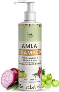 TNW - The Natural Wash Amla Shampoo with the goodness of Bhringraj & Onion reduces hair fall & breakage suits all hair types