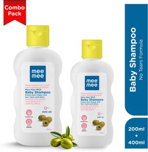 MeeMee Baby Shampoo Olive Extracts, Dermatologist Tested, Hypoallergenic, Tear Free