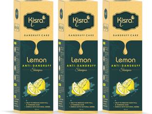 KISRA Lemon Anti-Dandruff Shampoo -Enriched with Neem, Lemon Help to Removers Dandruff