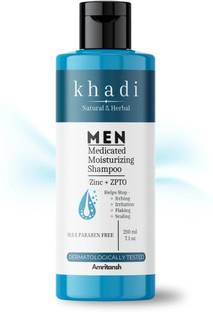 AMRITANSH Khadi MEN Medicated Anti-Dandruff Shampoo | ZPTO & Blueberry