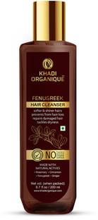 khadi ORGANIQUE Fenugreek Hair Cleanser / Shampoo No Parabens, Silicones, Phthalates, Sulphates No Harmful chemicals