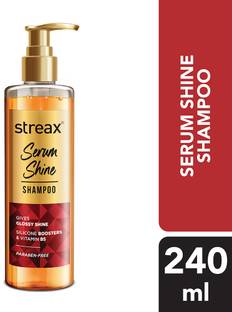 Streax Serum Shine Shampoo, for Frizzy & Dry Hair to control frizz, Smooth & Shiny Hair