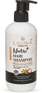 Lashika Nutri Plus Shampoo with Flax Seed Oil,Almond Oil,Argan Oil & Shea Butter