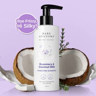 BARE ANATOMY Hydrating Shampoo with Rosemary & Coconut Milk for Smooth & Silky Hair