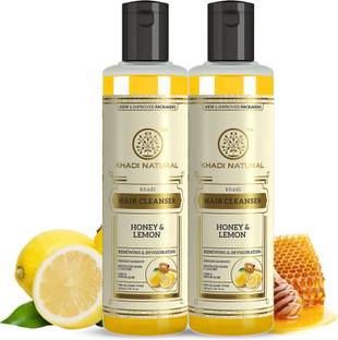 KHADI NATURAL Herbal Honey & Lemon Cleanser/Shampoo (Pack of 2)