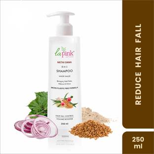La Pink Methi Dana Shampoo 8-in-1 Anti Hair Fall | Strengthens Roots for Unisex