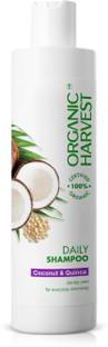 Organic Harvest Daily Shampoo for Women, Girls, Men | Best Organic Shampoo | Mineral Oil, Sulphate, Paraben & Chemical free for Shiner & Healthier Hair