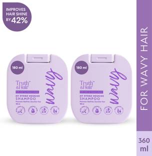 Truth & Hair Hydro Nourish Shampoo for Wavy Hair | Enriched with Aloe Vera & Hyaluronic Acid