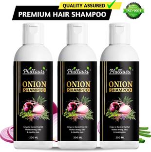 Phillauri Red Onion Hair Shampoo, 200 ml with Red Onion Oil for Strong & Healthy Hair