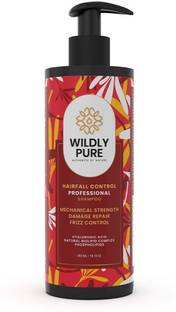 Wildly Pure Anti Hair Fall Shampoo | With 12 Oil & Argan | 30% Frizz Reduction in 1 Wash