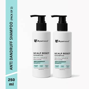 ayurneed Anti Dandruff Shampoo with Zinc Pyrithione, Salicylic Acid | Paraben-Free