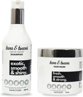 Teens & Tweens Hair Care Combo - Set of 2 | Clarifying & Purifying Shampoo 300ml&Hair Mask100g