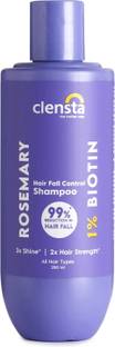 Clensta Rosemary Hair Fall Control Shampoo with Rosemary & Biotin for Reducing Hair Loss