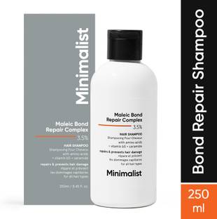 Minimalist Hair Shampoo for Dry,Damaged & Frizzy with 3.5%Maleic Bond Repair Complex