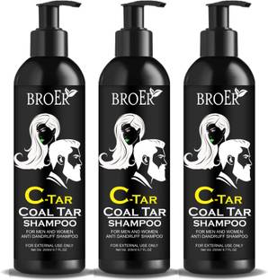 BROER C TAR Coal Tar Anti dandruff Shampoo | With salicylic acid 2% w/w scalp shampoo