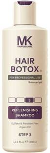 MK Professional Hair Botox Replenishing Shampoo Sulfate & Parben Free argan oil 10oz 300ML