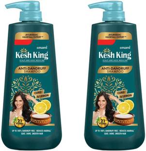 Kesh King Ayurvedic Anti-Dandruff Shampoo| Soothes itchy scalp | 21 herbs,curd & lemon