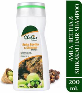 Globus Naturals Amla Reetha Shikakai Shampoo - 200 ml
