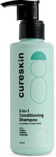 cureskin 2-in-1 Conditioning Shampoo | Cleanses and Conditions with Keratin and Ceramide