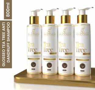 Glosseo Tea Tree Shampoo 4 Qty | Anti Dandruff & Hairfall | No Chemical/Sulphate/Paraben