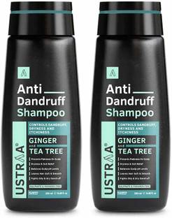 USTRAA Anti Dandruff Shampoo - 250 ml x 2 | Controls Dandruff & Prevents Flakes