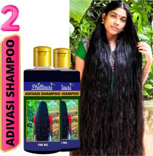 Phillauri Adivasi All Type of Hair Problem Herbal Growth Hair Shampoo Pack of 2