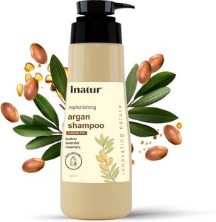 inatur Argan Oil Shampoo For Hair Fall & Frizziness| Brahmi, Rosemary & Lavender