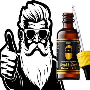 QUAT "Superior Beard Growth Oil: Promote Fast, Healthy Growth"