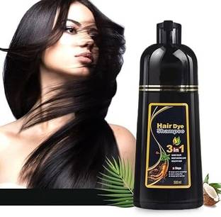 zemglam 3 in 1 Hair Dye Shampoo for Women & Men