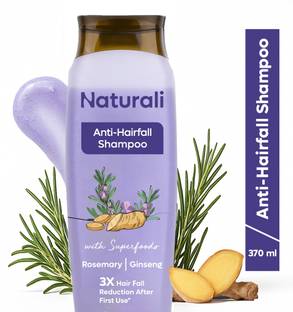 Naturali Anti Hairfall Shampoo with 3x Control | With Rosemary, Biotin & Ginseng