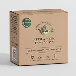 Shunyam Herb-a-Veda Shampoo Bar with Reetha, Amla, Shikakai and Bhringraj