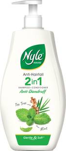 Nyle Anti Dandruff 2 In 1 Shampoo + Conditioner, With Tea Tree & Mint