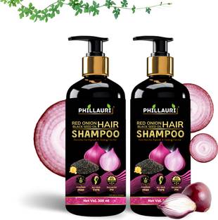 Phillauri Red Onion Black Seed Oil Shampoo - Promotes Hair Growth, Reduces Fall