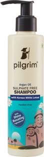 Pilgrim Sulfate Free Shampoo| Non Foaming | with Argan Oil, White Lotus & Camellia | Korean K-Beauty | Cleans Gently, Nourishes & Fights Hair Fall | All Hair Types | Sulfate & Paraben Free