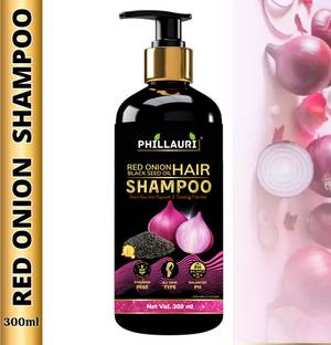 Phillauri Red Onion Black Seed Oil Shampoo Thicker Hair Growth and Reduced Shedding
