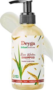 Deyga Rice Water Shampoo (220ml)Controls the Frizz|No Paraben, Sulfate, Silicone