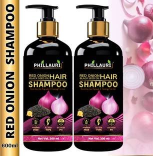 Phillauri Red Onion Black Seed Oil Shampoo Thicker Hair Growth and Reduced Shedding