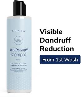 ARATA Anti-Dandruff Shampoo | Controls Flakes| Visible Results | For Dry Hair