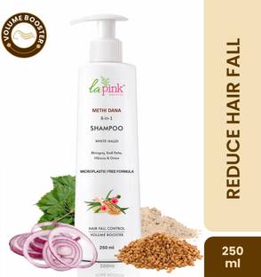 La Pink Methi Dana Shampoo 8-in-1 Anti Hair Fall | Strengthens Roots for Unisex