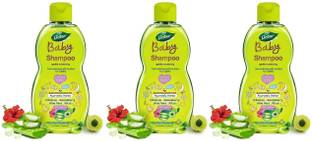 Dabur Baby Gentle Nourishing 200mlx3 Shampoo Ayurvedic herbs, 100% soap free
