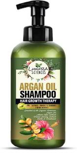 LUXURA SCIENCES Moroccan Argan Oil Shampoo 300 ML ,SLS Sulfate Free Organic - Best for Damaged, Dry, Curly or Frizzy Hair - Thickening for Fine/Thin Hair, Safe for Color and Keratin Treated Hair