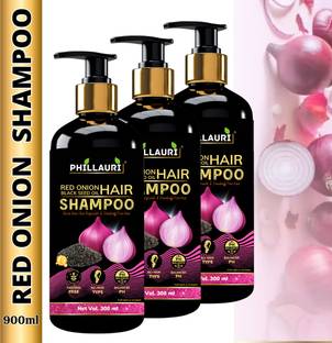 Phillauri Red Onion Black Seed Oil Shampoo Thicker Hair Growth and Reduced Shedding