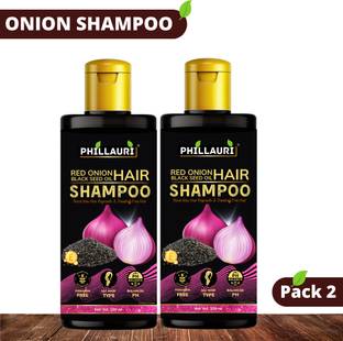 Phillauri Red Onion Black Seed Oil Strong, Smooth and Silky, Anti Dandruff Shampoo