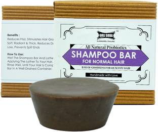 GOLI SODA All Natural Probiotics Shampoo Bar for Normal Hair -(Pack Of 2)