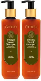 Omeo Intense Repair Shampoo with Benefits of Reetha, Shikakai, Calendula (Pack of 2)