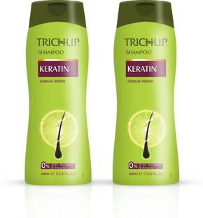 TRICHUP Keratin Shampoo For Damage Repair 400 ml (Pack of 2)