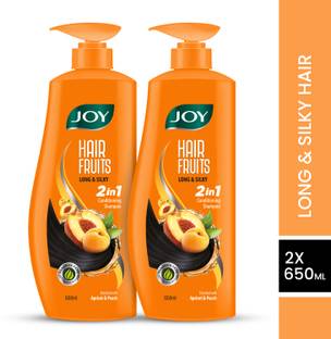Joy Hair Fruits Long & Silky Conditioning Shampoo Enriched with Apricot & Peach