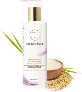 TRENDTREE Rice Water Shampoo for Hydrating Hair | Damage Repair | Paraben & Silicon Free