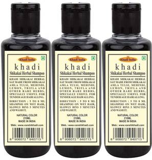 SWADESHI KHADI HERBAL Khadi Herbal Shikakai Shampoo/Hair Cleanser (Pack Of-2)